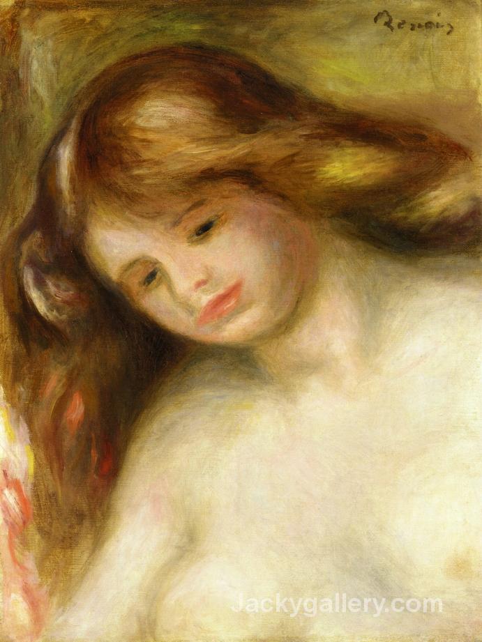 Bust of a Young Nude by Pierre Auguste Renoir paintings reproduction